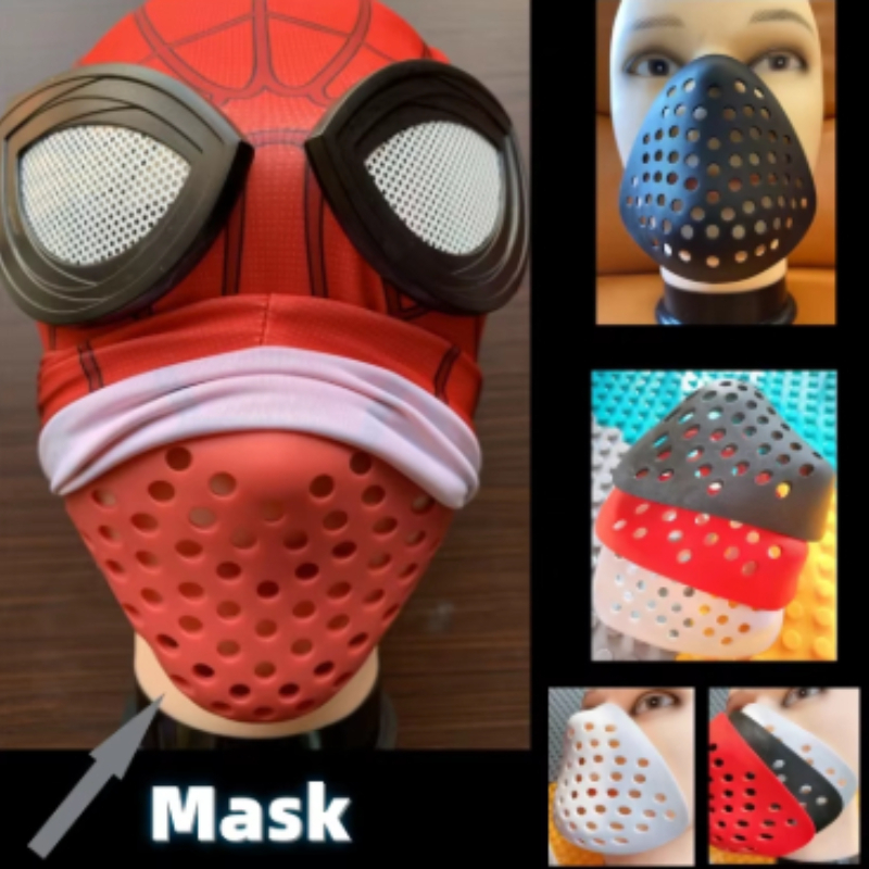 Silicone Mask Bracket - Half Face Bracket Silicone Mask Cosplay