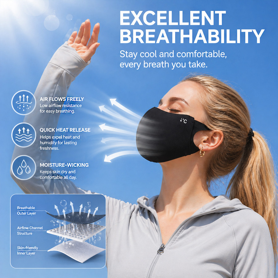 Cooling Summer Sun Mask Outdoo – Sports Mask Breathable Bewertung und Preis