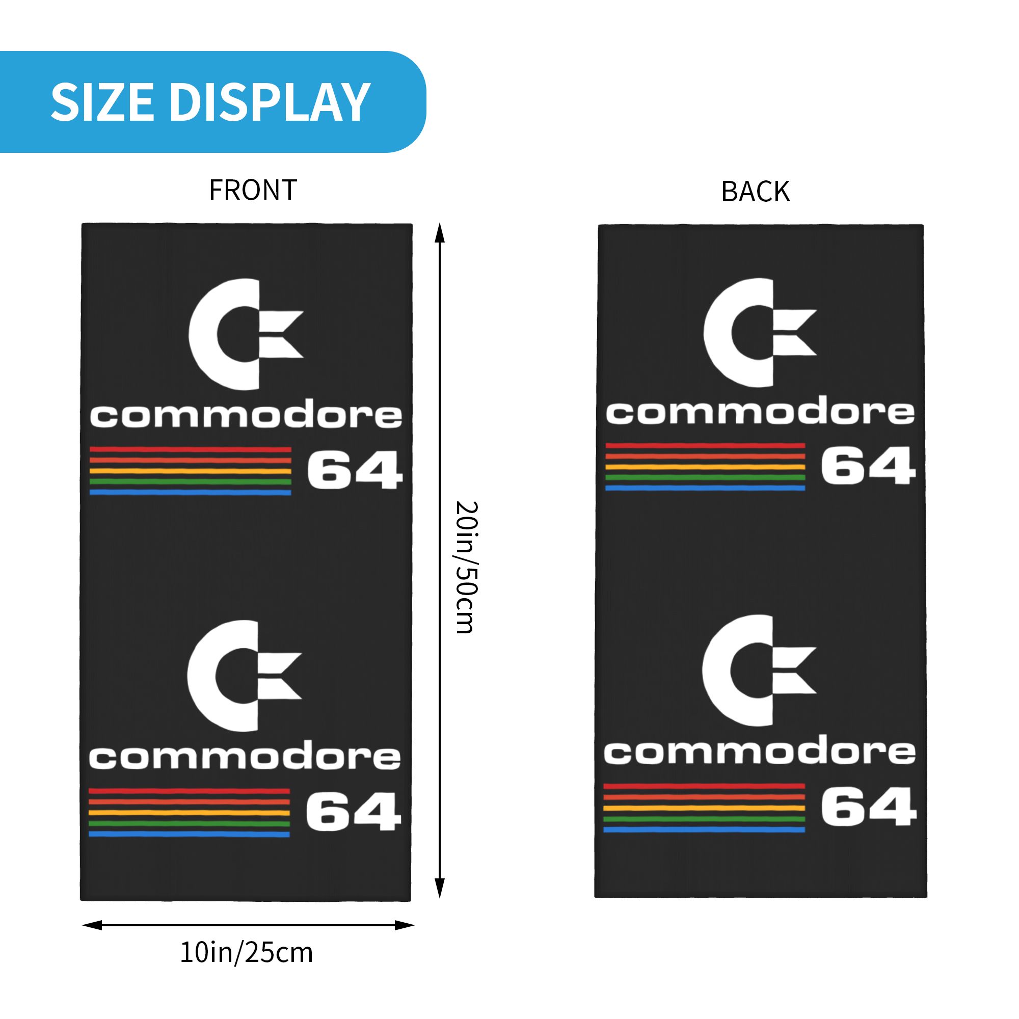 Custom Commodore 64 Bandana Ne – Neck Gaiter Face Cover Bewertung und Preis
