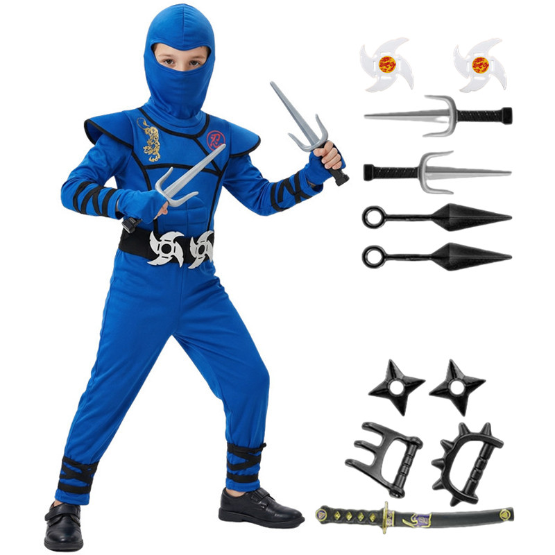 Black and Blue Ninja Costume f – Black Face Mask Pack Bewertung und Preis