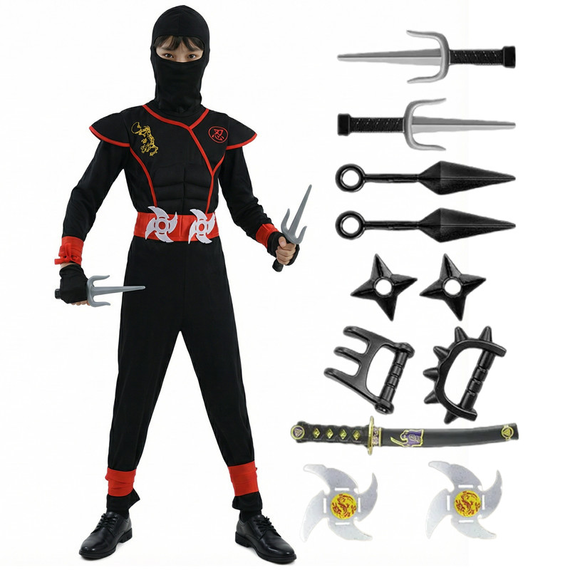 Black and Blue Ninja Costume f – Black Face Mask Pack Bewertung und Preis