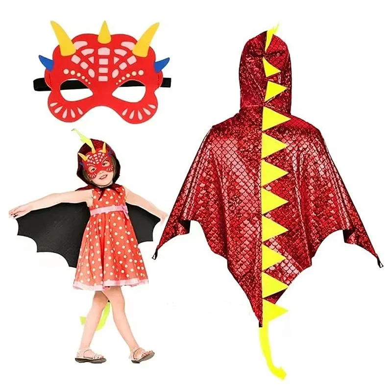 Child Green Dinosaur Cloak wit – Kids Face Mask Bewertung und Preis