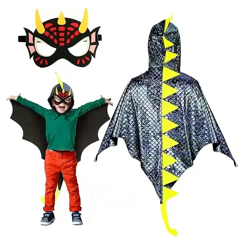 Child Green Dinosaur Cloak wit – Kids Face Mask Bewertung und Preis