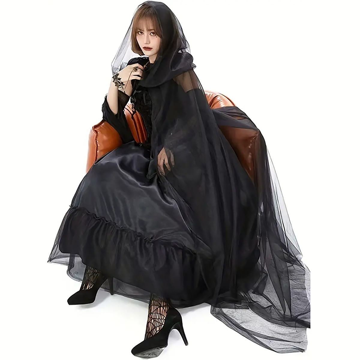 2pcs Set of Black Veil Cape An – Black Face Mask Pack Bewertung und Preis