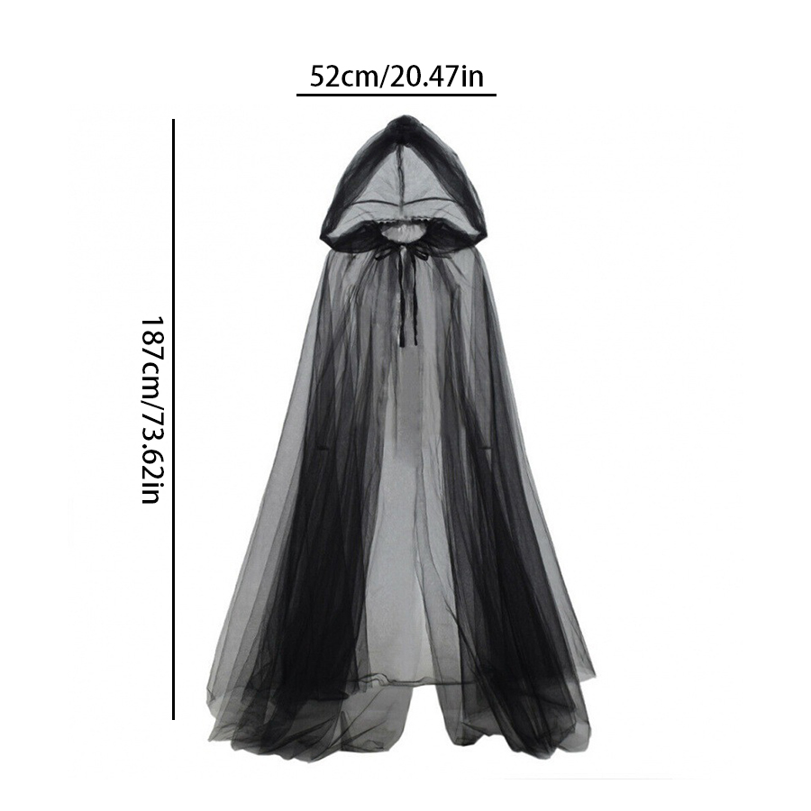 2pcs Set of Black Veil Cape An – Black Face Mask Pack Bewertung und Preis