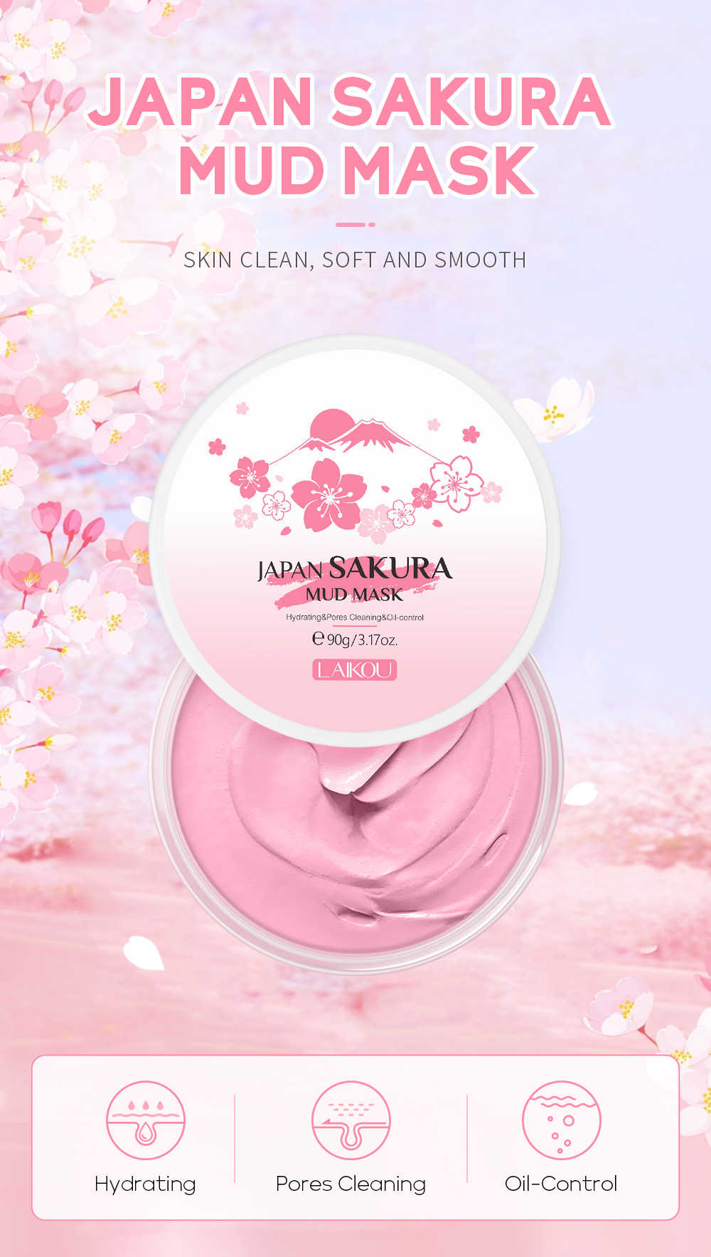 LAIKOU Sakura Clay Mask 25g/90 – Dust Mask Construction Bewertung und Preis