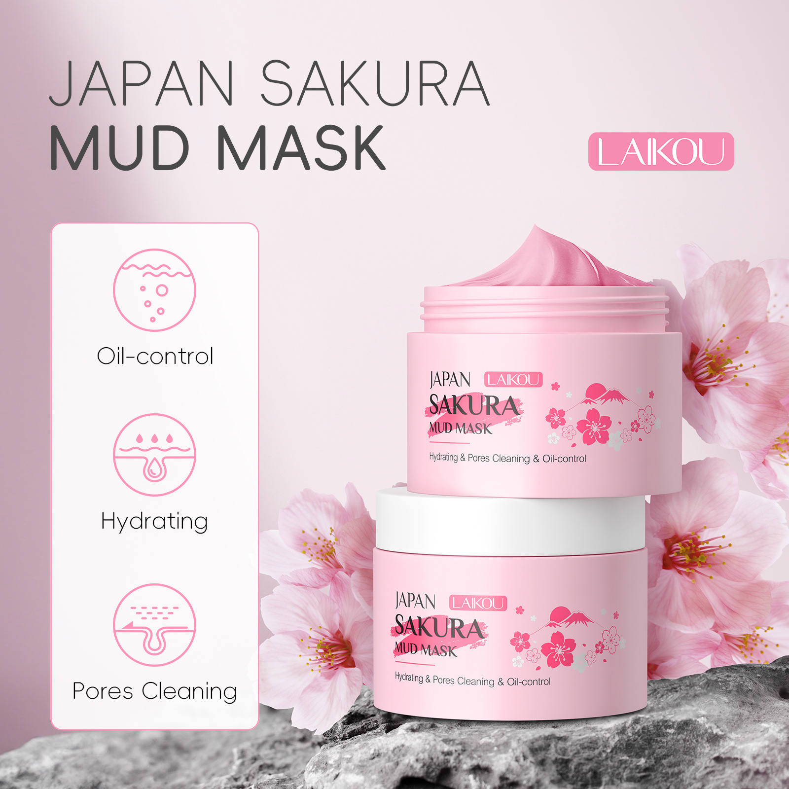 LAIKOU Sakura Clay Mask 25g/90 – Dust Mask Construction Bewertung und Preis