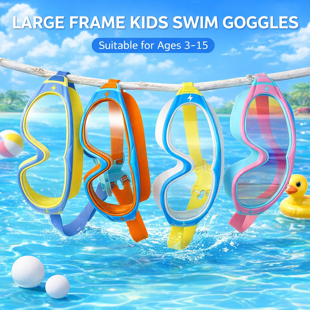 JSJM Kids Swimming Goggles Big – Silicone Mask Bracket Bewertung und Preis