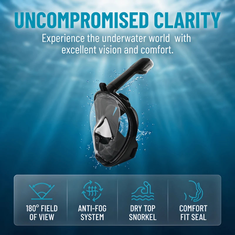 Underwater Scuba Anti Fog Full – Anti Pollution Mask Bewertung und Preis