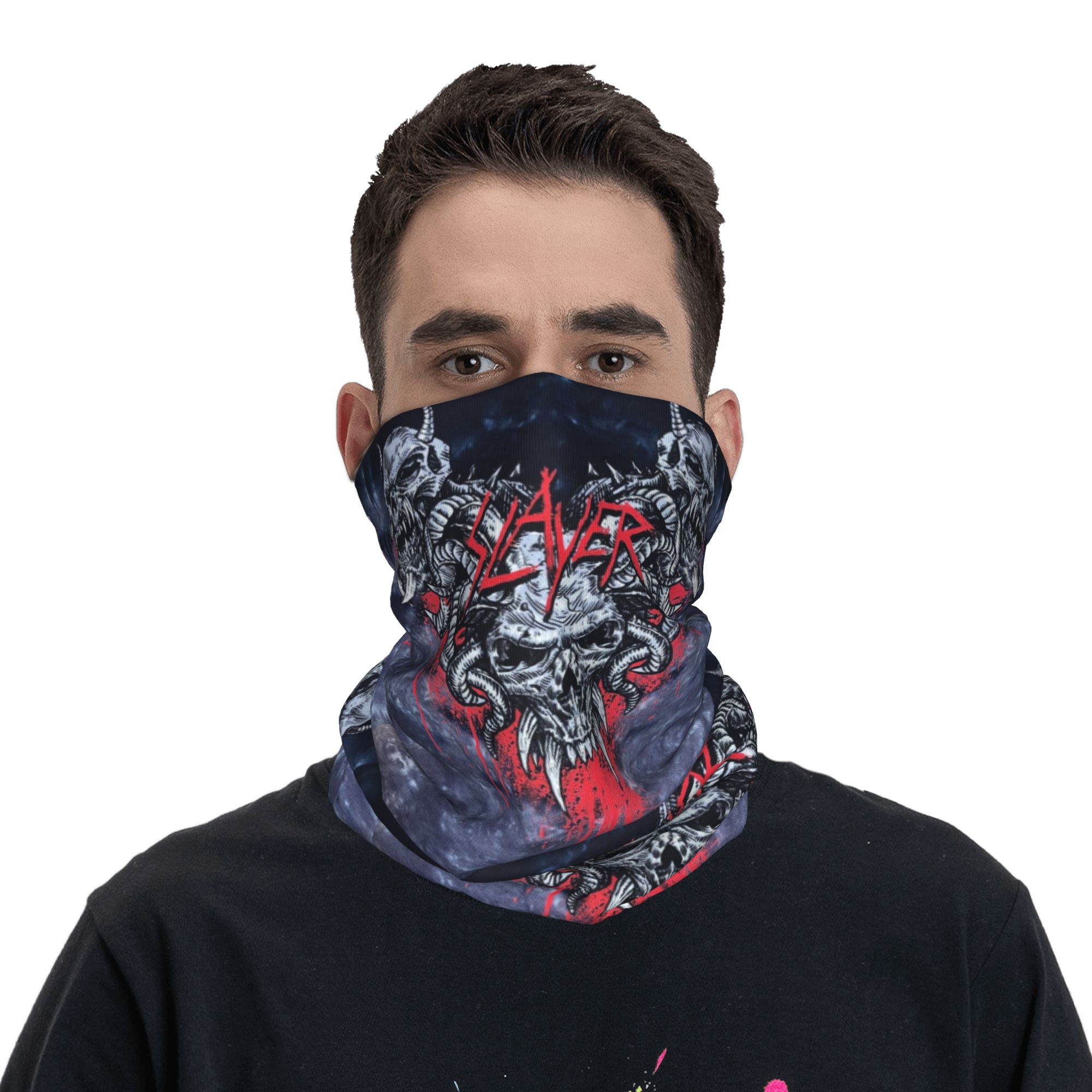 Custom Heavy Metal Rock  Slaye – Neck Gaiter Face Cover Bewertung und Preis