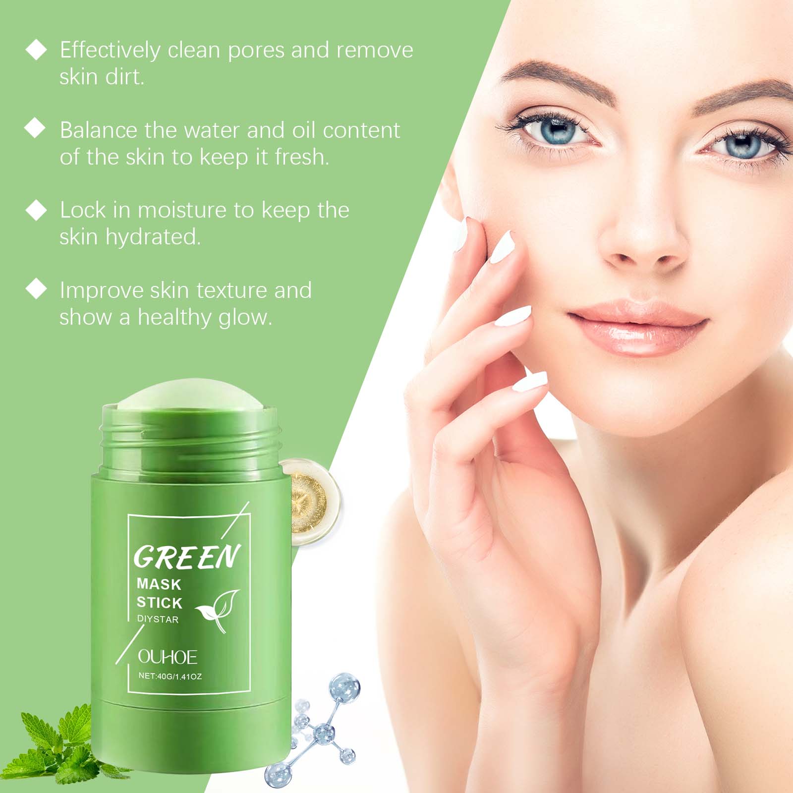 1~5PCS Green Tea Clay Stick Fo – Dust Mask Construction Bewertung und Preis