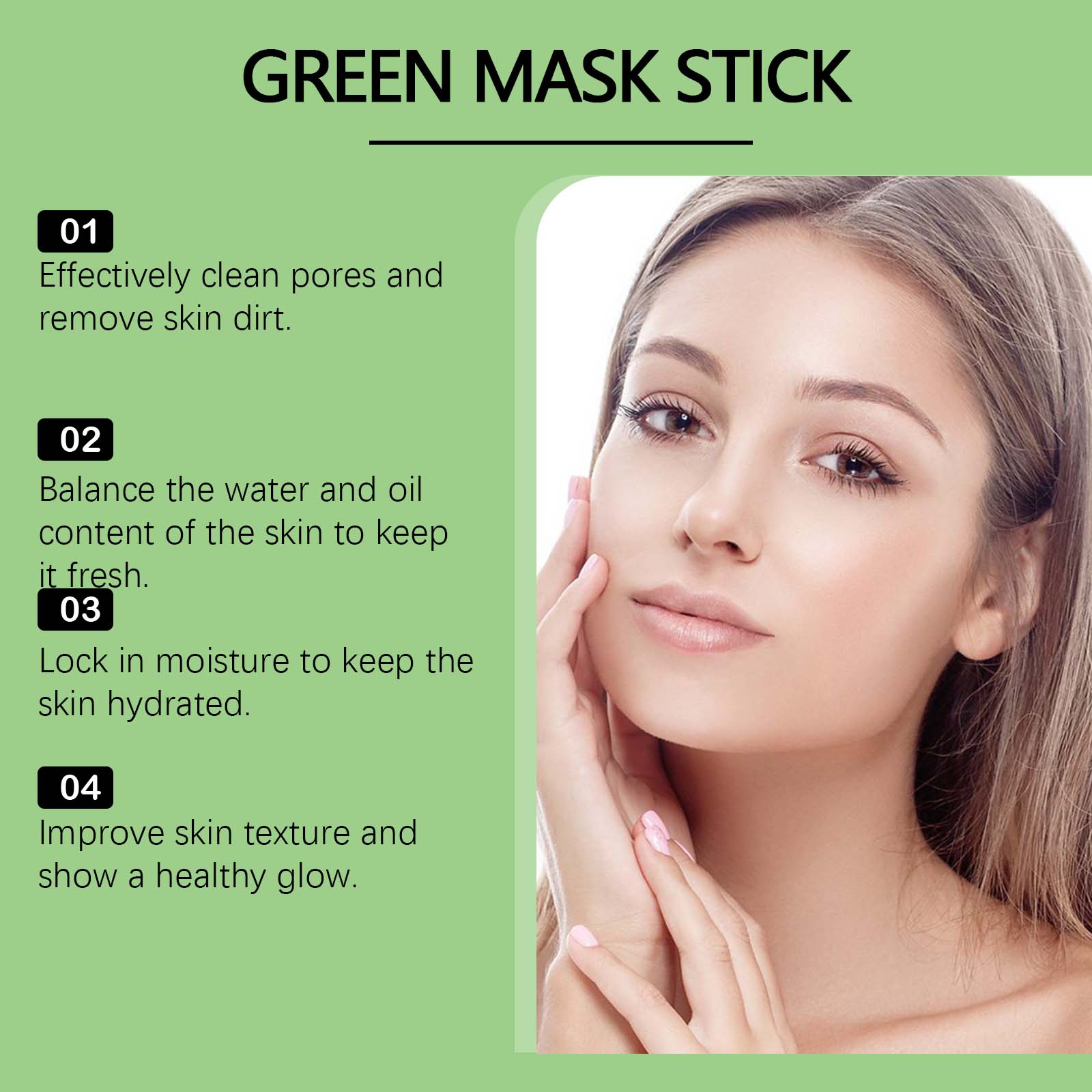 1~5PCS Green Tea Clay Stick Fo – Dust Mask Construction Bewertung und Preis