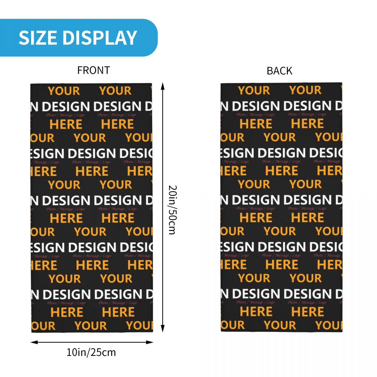 Custom Your Design Here Bandan – Neck Gaiter Face Cover Bewertung und Preis