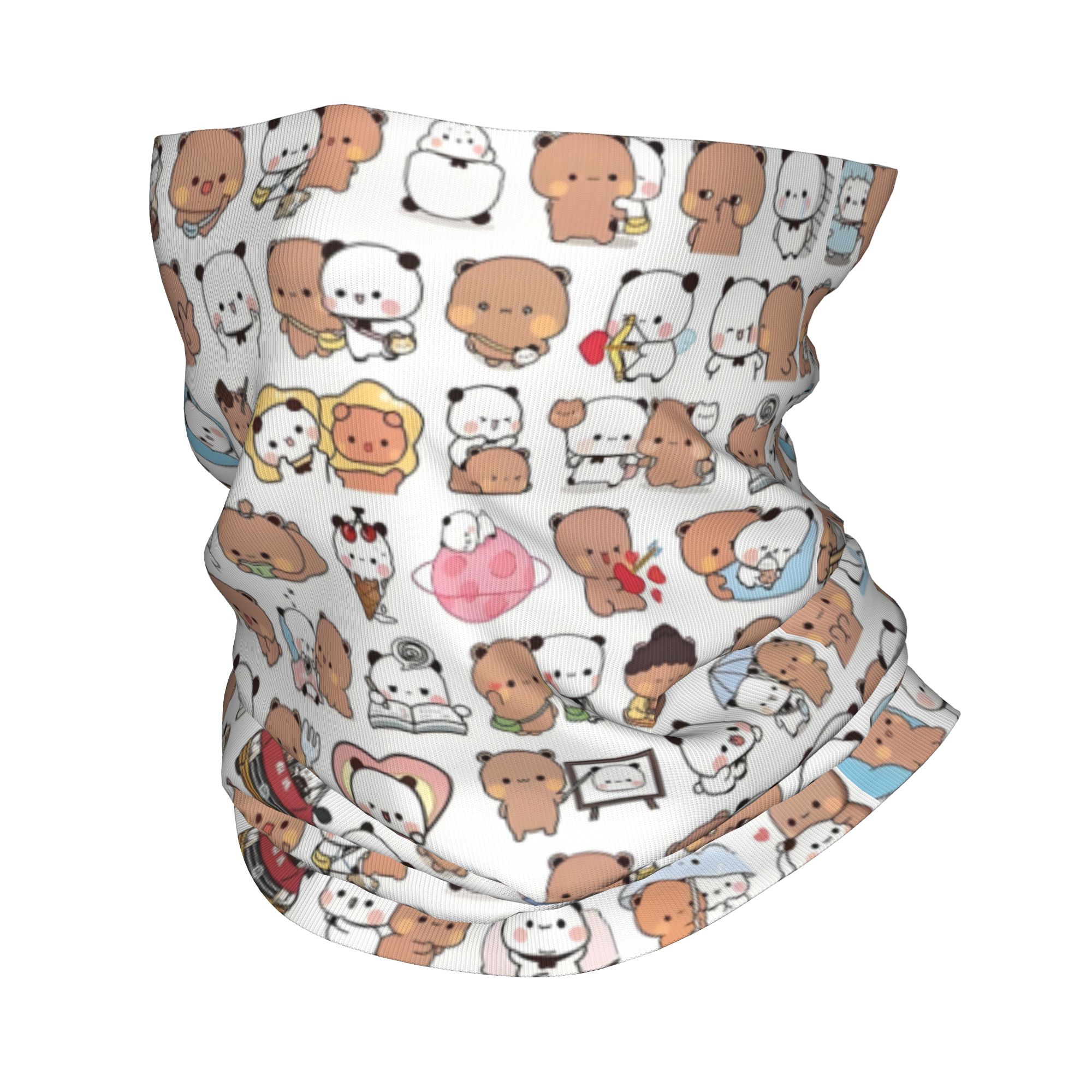 Custom Bear Cartoon Peach And  – Neck Gaiter Face Cover Bewertung und Preis
