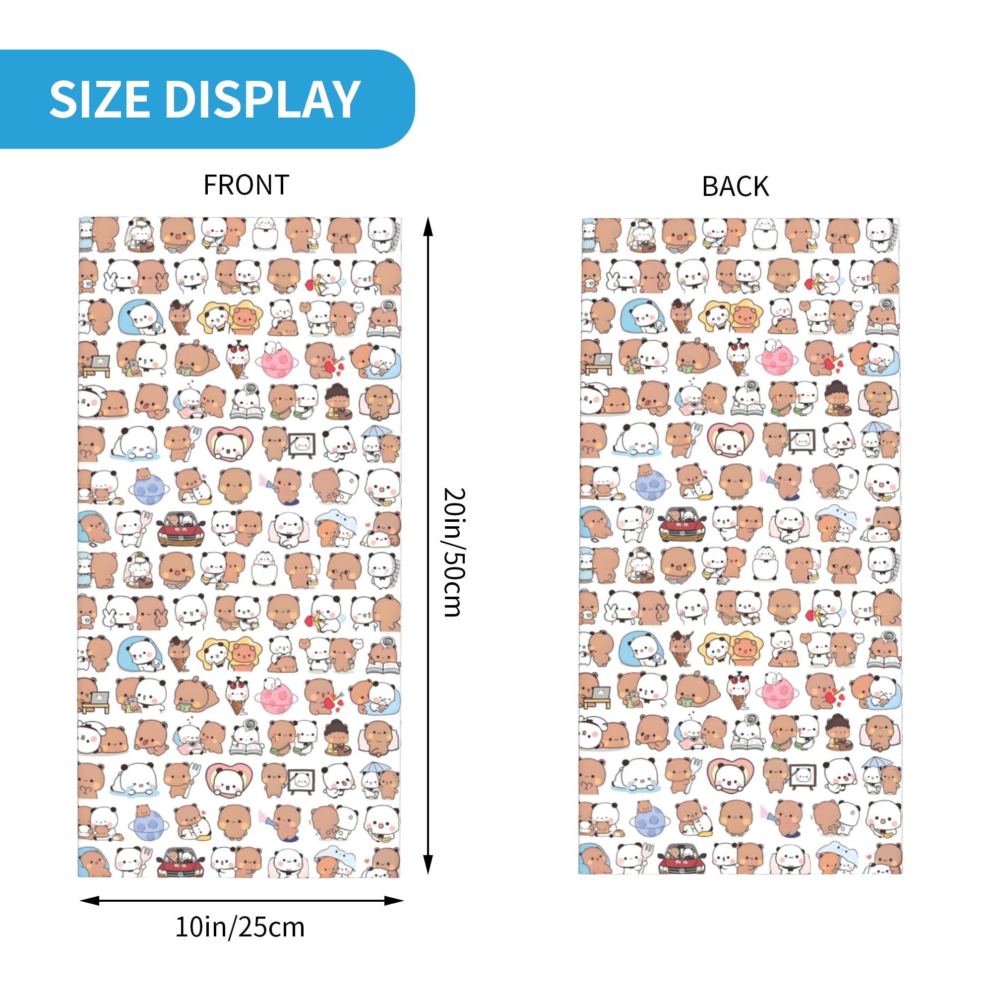 Custom Bear Cartoon Peach And  – Neck Gaiter Face Cover Bewertung und Preis