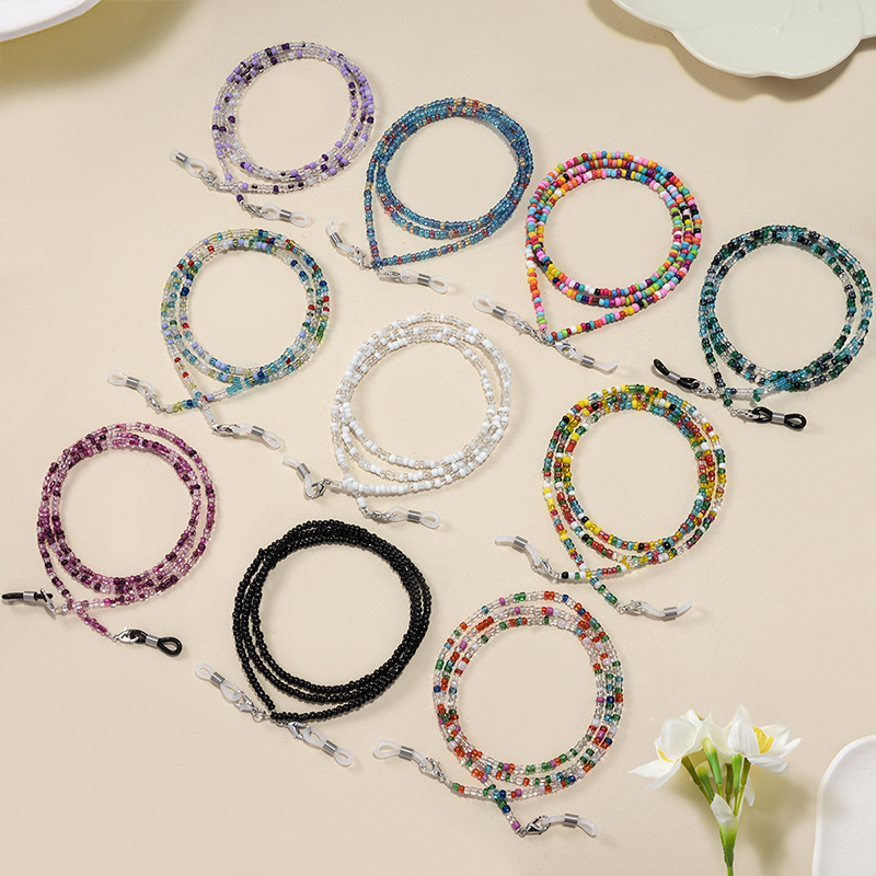 【F】 Colorful Rice Bead Glasses – Mask Chain Holder Bewertung und Preis