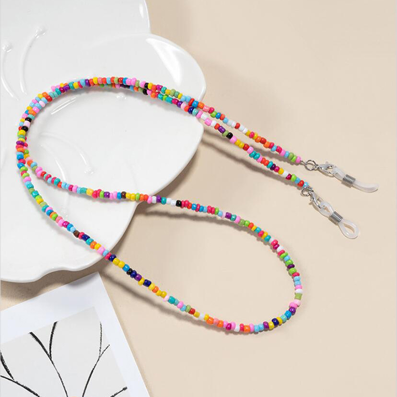 【F】 Colorful Rice Bead Glasses – Mask Chain Holder Bewertung und Preis