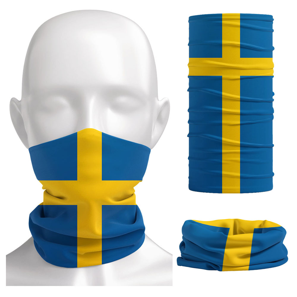 Sweden Flag Printed Bandana He – Neck Gaiter Face Cover Bewertung und Preis