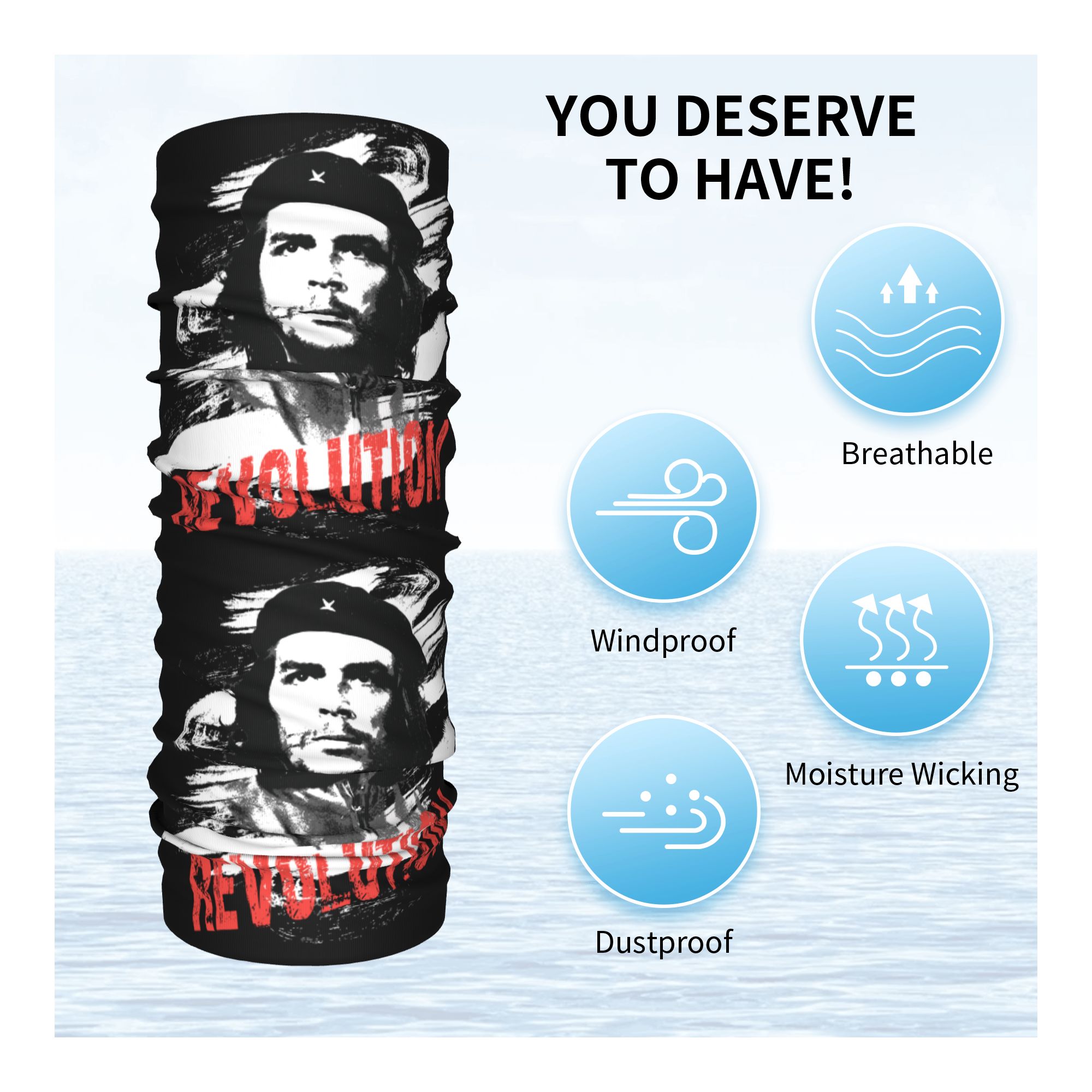 Custom Che Guevara Revolution  – Neck Gaiter Face Cover Bewertung und Preis
