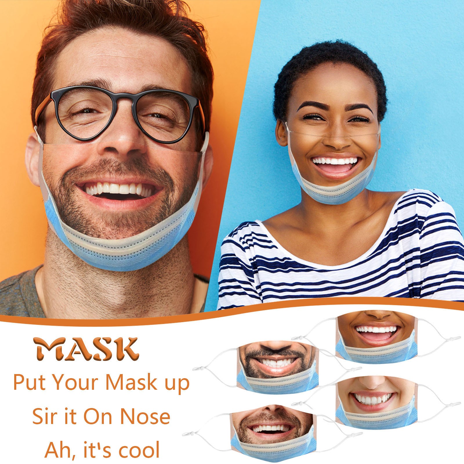 Adult Funny Mouth Mask Funny C – Cloth Face Mask Washable Bewertung und Preis