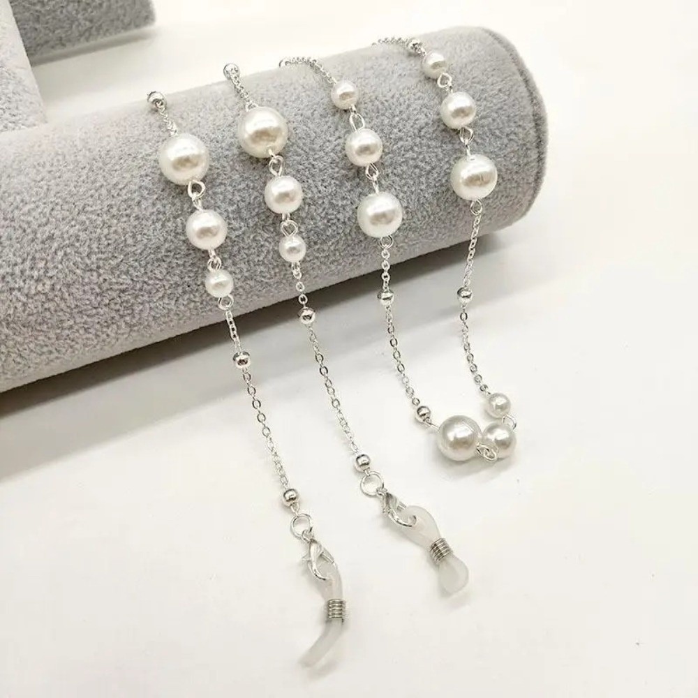 Trendy Pearl Beaded Sunglass C – Mask Lanyard Adjustable Bewertung und Preis