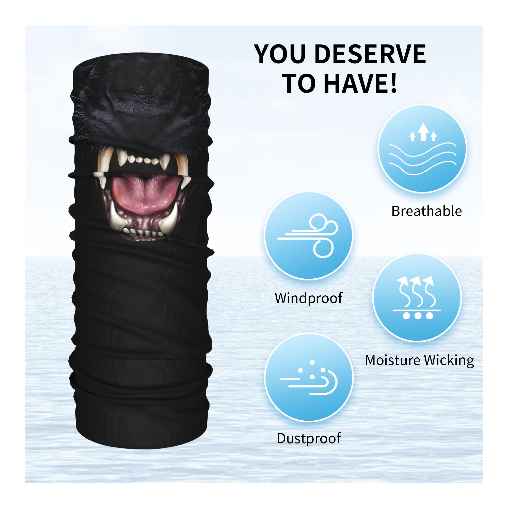 Custom Black Panther Animal He – Neck Gaiter Face Cover Bewertung und Preis