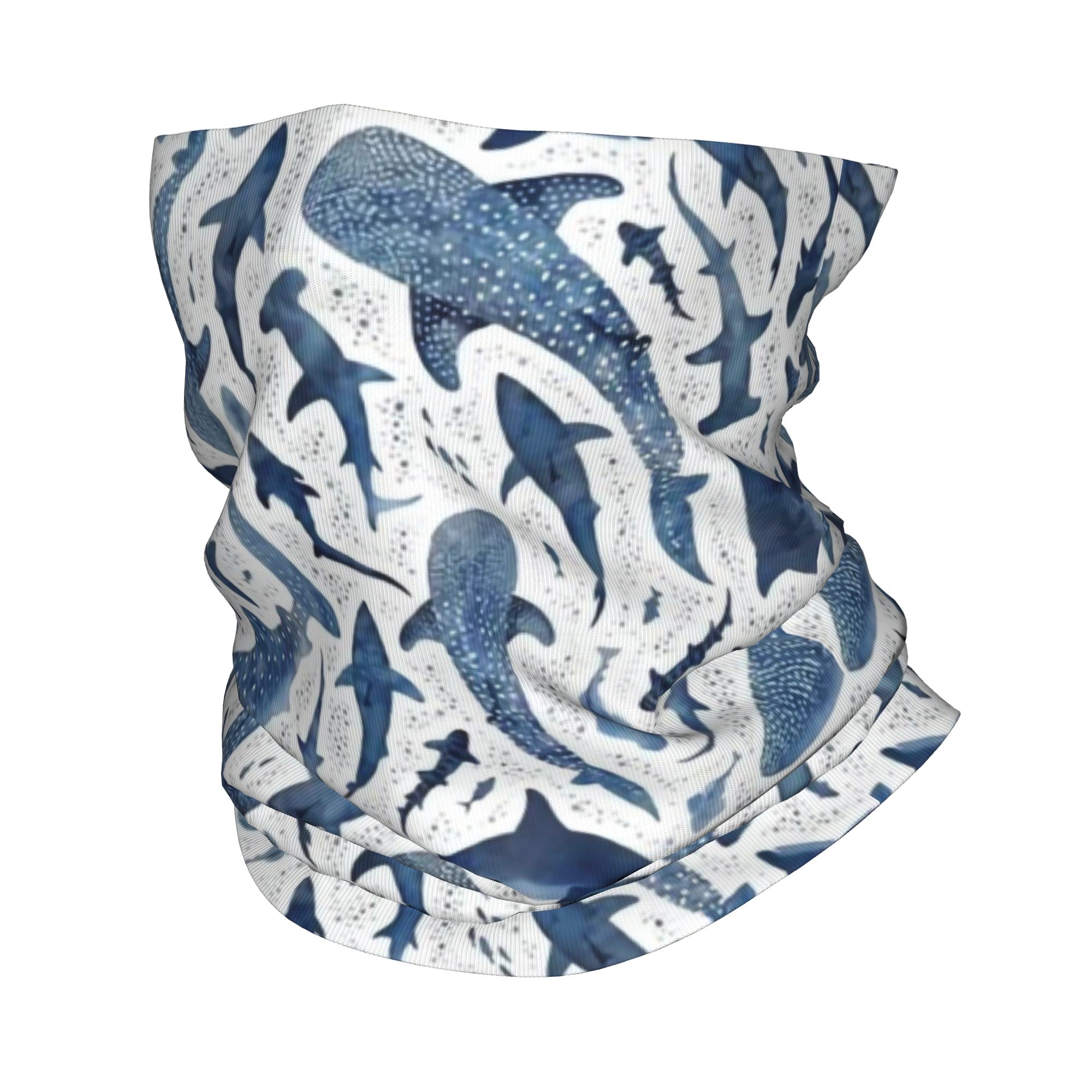 Custom Blue Watercolour Shark  – Neck Gaiter Face Cover Bewertung und Preis