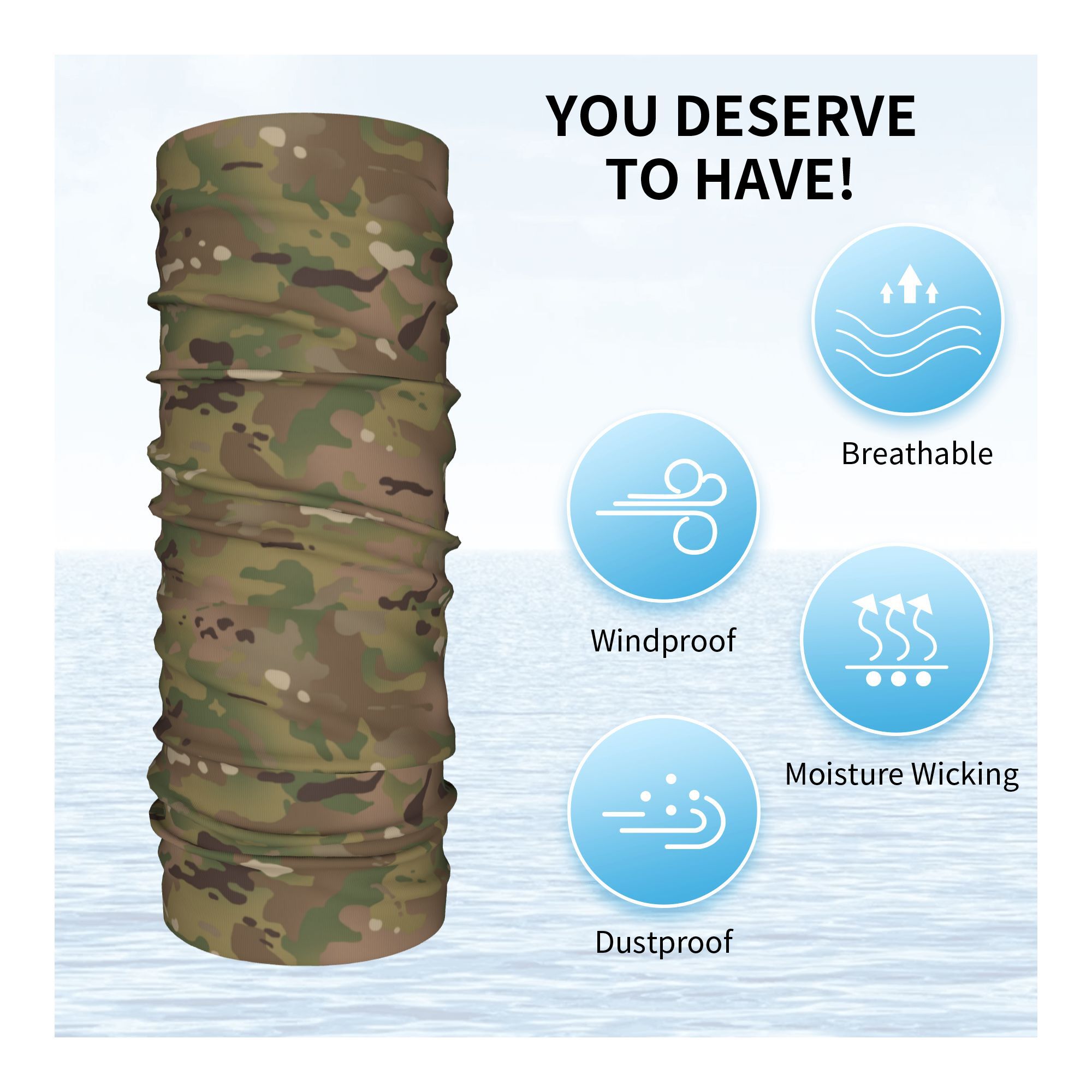 Custom Military Camouflage Pat – Neck Gaiter Face Cover Bewertung und Preis