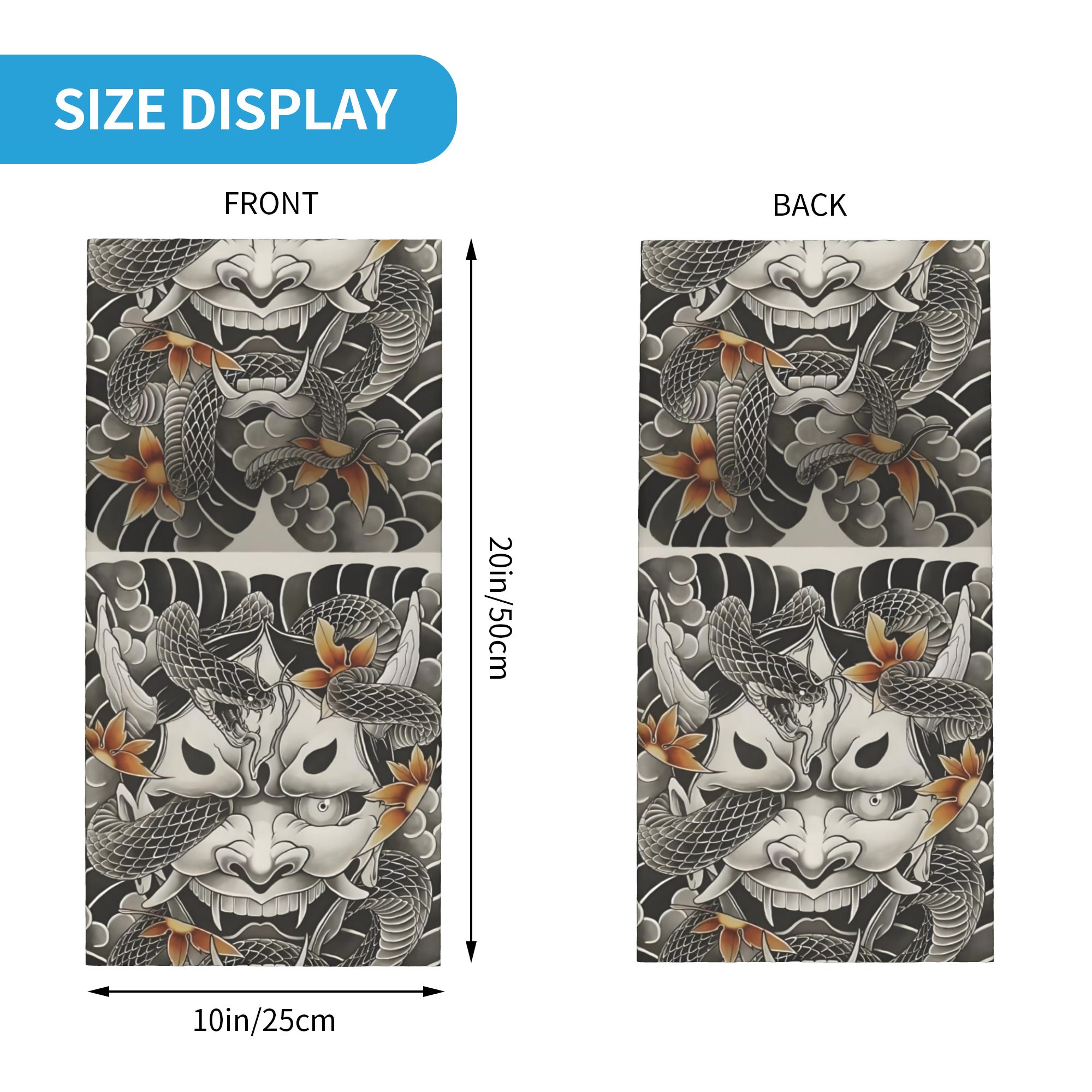 Custom Samurai Oni Demon Banda – Neck Gaiter Face Cover Bewertung und Preis