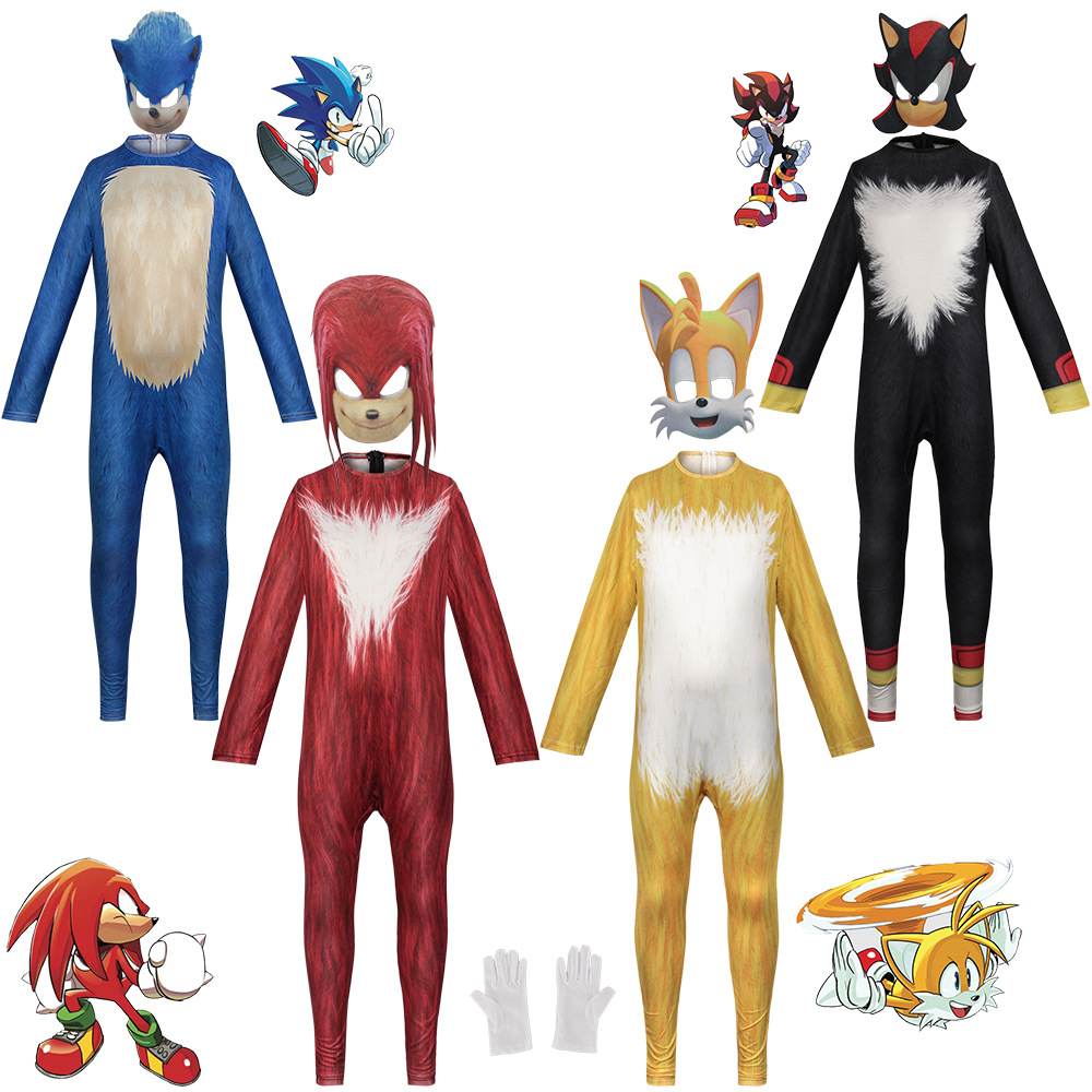 Anime Game Sonic Blue Red Blac – Black Face Mask Pack Bewertung und Preis