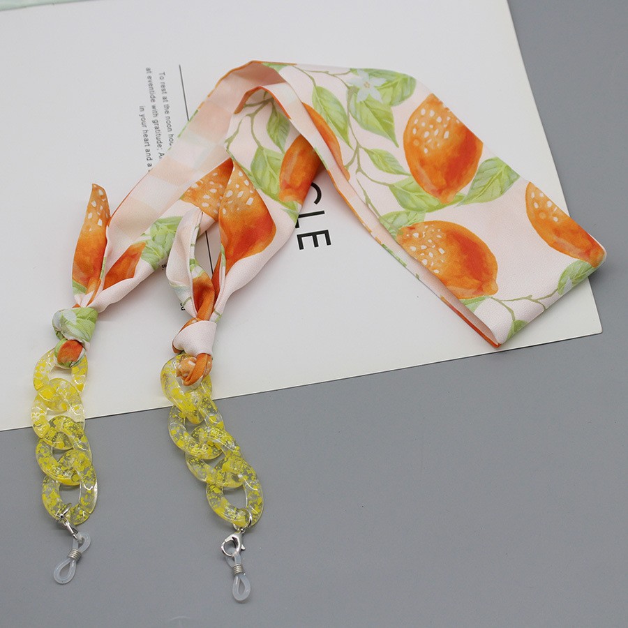 Bohemia Print Silk Scarf Glass – Mask Chain Holder Bewertung und Preis
