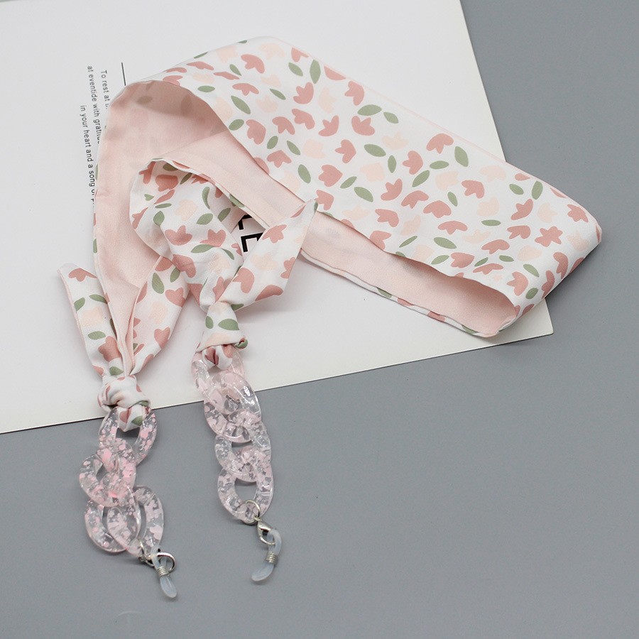 Bohemia Print Silk Scarf Glass – Mask Chain Holder Bewertung und Preis
