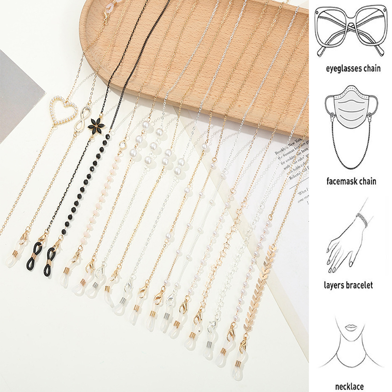 2022 Fashion Glasses Chain for – Mask Chain Holder Bewertung und Preis