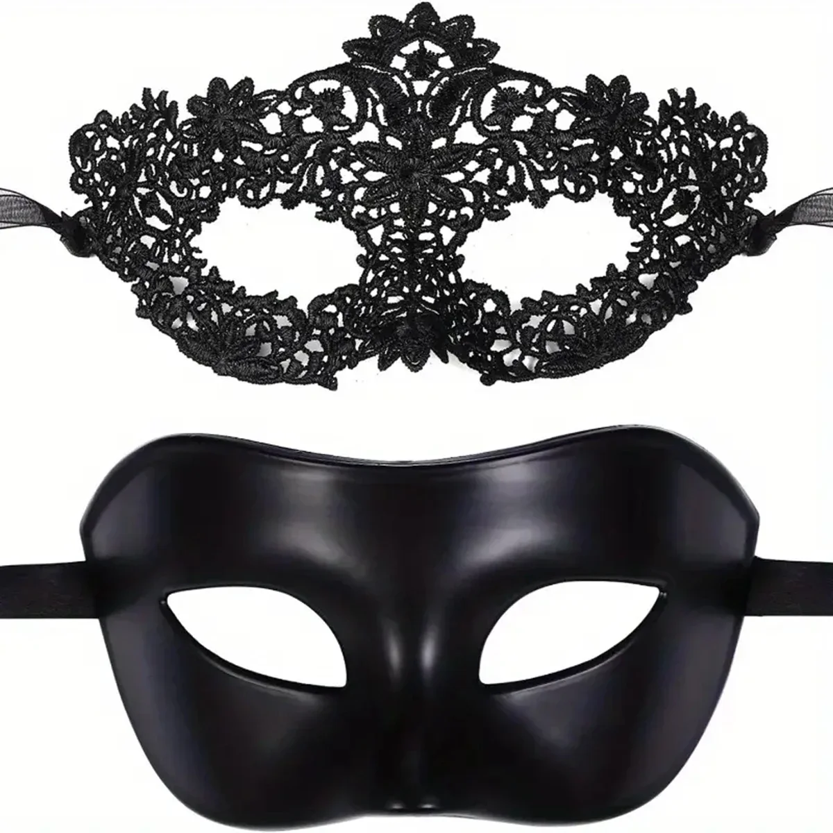 2pcs Elegant Black Lace Masque – Black Face Mask Pack Bewertung und Preis