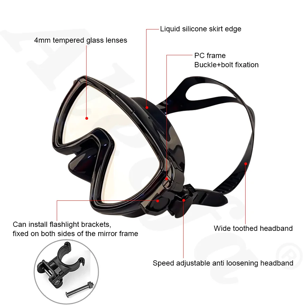 Scuba Diving Mask with flashli – Silicone Mask Bracket Bewertung und Preis